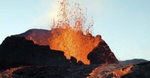 Volcano Awakens After 12,000 Years, Sending Ash Clouds Across the Globe Volcano spewing magma / erupting