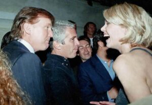 Older photo of Donald Trump with Jeffery Epstein