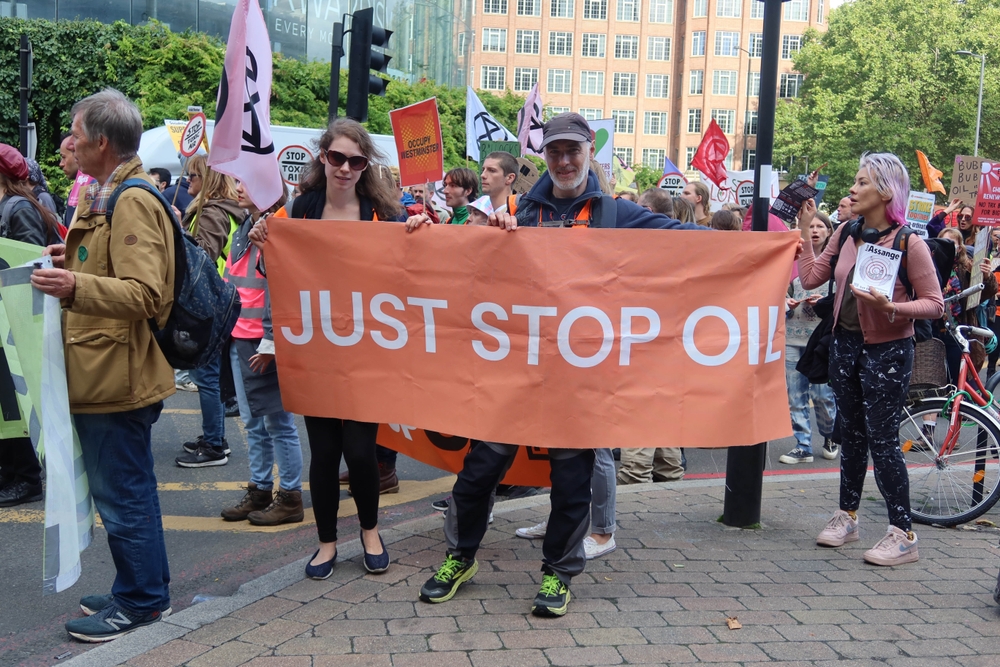 London, England - October 1 2022: Just Stop Oil