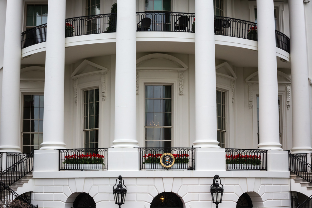 WASHINGTON D.C., USA - Mar 31, 2016: The White House Washington DC, United States