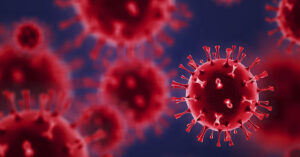Did a Record Flu Season ‘Hold Back’ COVID-19 This Winter? microscopic illustration of the SARS-CoV-2 virus, which is the cause of the disease known as COVID-19.