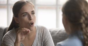 two women in an argument
