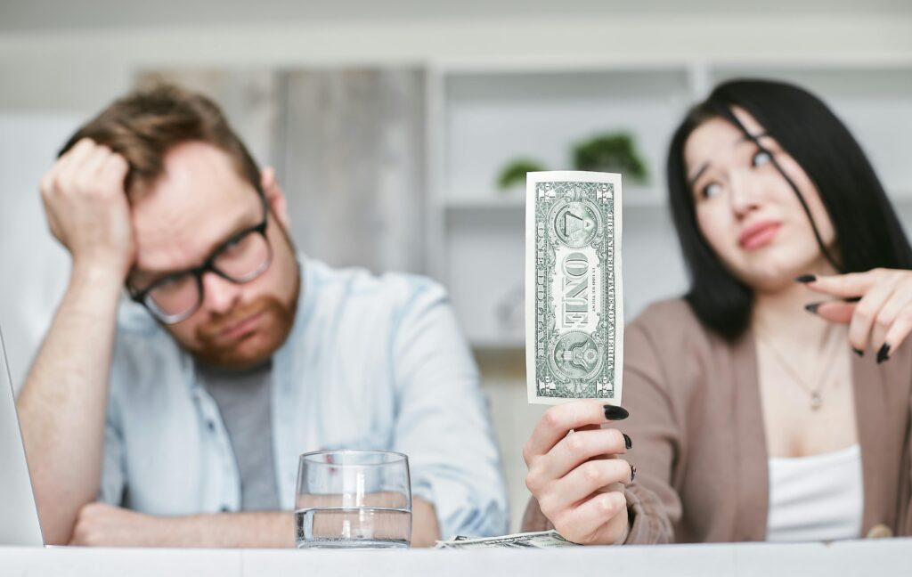 Couple Sitting at the Table 