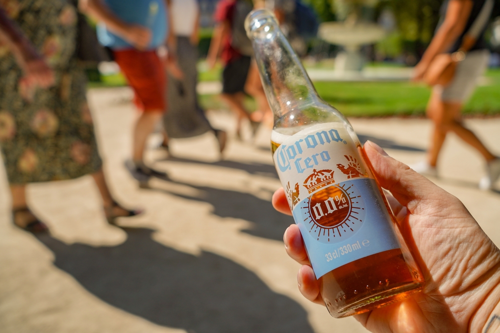 Paris FRance 08 08 2024 : alcohol free beer Corona Cero