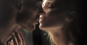 New Sex Trend Called "Warm Sex" Is Sparking Conversations man and woman about to passionately kiss
