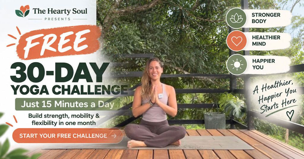 The Hearty Soul Regan Sobel 30 Day Free Yoga Challenge