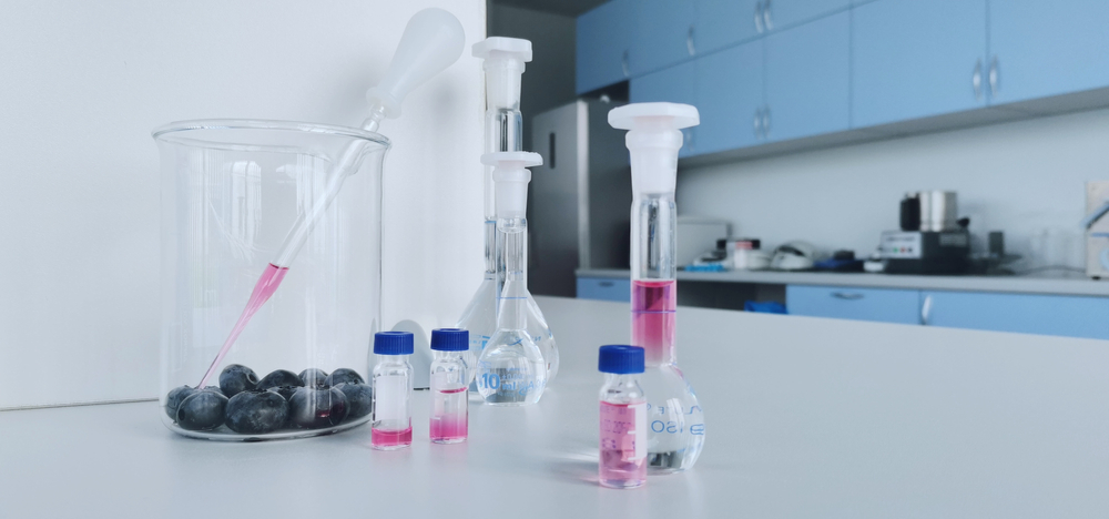 laboratory tests of pesticides in blueberries