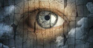 Modern-Day Nostradamus Releases Chilling Future Predictions — Includes a Shocking Forecast About Trump Mystical eye of God looks from heaven. Concept on the theme of religion, faith, mysticism. Retro style and craquelure.