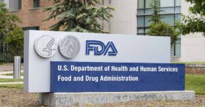 signage for the U.S. Food and Drug Administration (FDA)