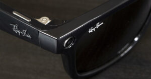 Meta Ray-Ban Glasses Are Recording People in Private and Sensitive Situations close up of Meta Ray-Ban Glasses