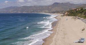 Warning Issued As Major American City Continues Sinking, Putting Human Life 'At Risk' Scenic coastline view of Zuma Beach in Malibu, California