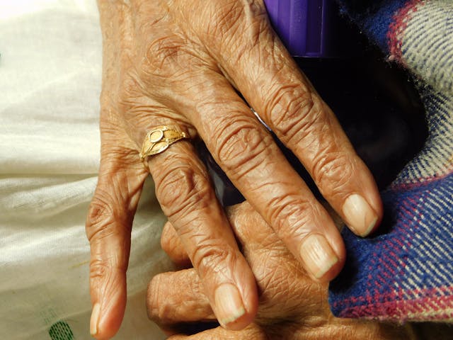old woman's hands