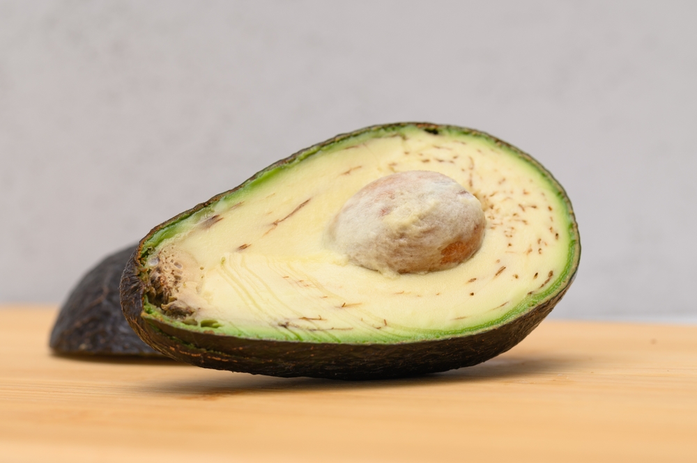 Avocado, spoiled, not fit to eat,