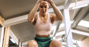 woman working out