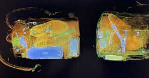 Airports Forced to Change X-Ray Machines After Reality of What Security Could See Revealed baggage going through an x-ray machine at airport security