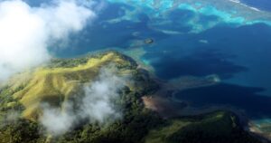 aerial view of fiji islands