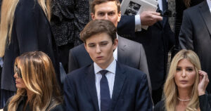 Barron Trump's Latest Venture Gets Severe Backlash for Out-of-Touch Pricing Barron Trump with family