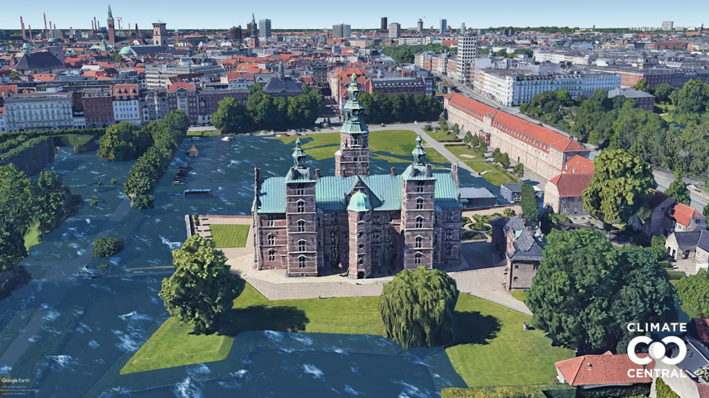 Copenhagen waterfront at risk from rising sea levels and coastal flooding