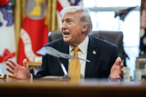 It's Not a Compliment. Trump Has Earned New Title President Donald J. Trump signs an Executive Order creating an anti-fraud task force to be led by Vice President JD Vance, Monday, March 16, 2026, in the Oval Office. (Official White House Photo by Molly Riley)