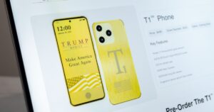 590,000 People Paid $100 for a Trump Phone - and Got This Email Instead Trump Mobile T1 phone preorder page
