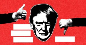 Trump's Second-Term Approval Hits New Lows — Here's What the Data Shows Trump approval rating concept