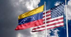 American and Venezuela flag