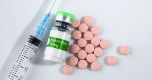 Glass Vial with Retatrutide Compounded for Injections
