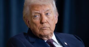 Davos, Switzerland, January 22 2026. Portrait of Donald Trump, president of the United States of America.