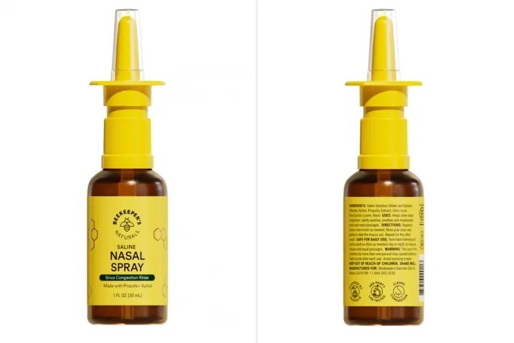 Beekeepers Naturals nasal spray recall 