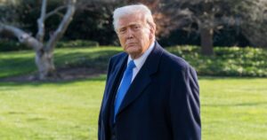 Trump's New Tariff Plan Targets 60 Countries — Here's What's Happening Washington Dc, United States, March 21 2025:President Donald Trump walks across the south lawn towards a waiting Marine 1