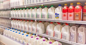 Never Buy Milk if You See This Red Flag at the Grocery Store Milk at a grocery store