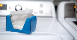 Oncologists Say Throw Out These Common Laundry Products — Here's Why Dryer sheets