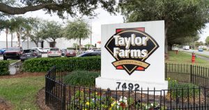 Major Retailers & Chains Pulling Lettuce Products Over Cyclospora Outbreak Orlando, Fl, USA - January 5, 2022: Taylor Farms headquarters in Orlando, Fl, USA. Taylor Farms Florida Inc is an American Food products supplier.