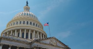 The U.S. Is Paying $23.8 Billion a Week Just in Debt Interest US Congress, Capitol. Washington DC skyline featuring the Capitol. Senate and House USA building. USA government seat in District of Columbia. The Capitol building. Capital of democracy.