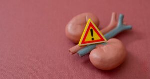 Kidney Failure Warning Sign and Renal Health Care Medical Concept